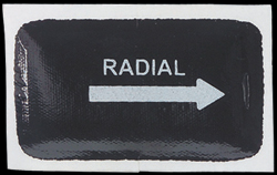 2 1/4" x 4" Reinforced Radial Patch Bag/25
