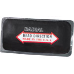 3" X 6" 2 Ply Center Over Injury Radial Patch Priced Box 10