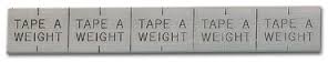TW BOX OF 30 -TAPE WEIGHT 1/2X3/4"WIDE SEGME